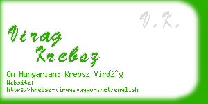 virag krebsz business card